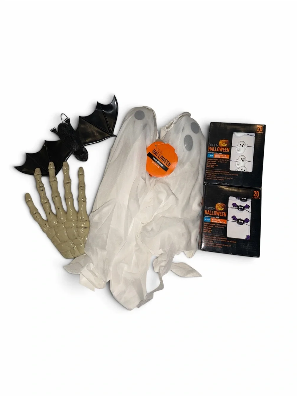 Halloween White Ghost Hanging Decorations Set by